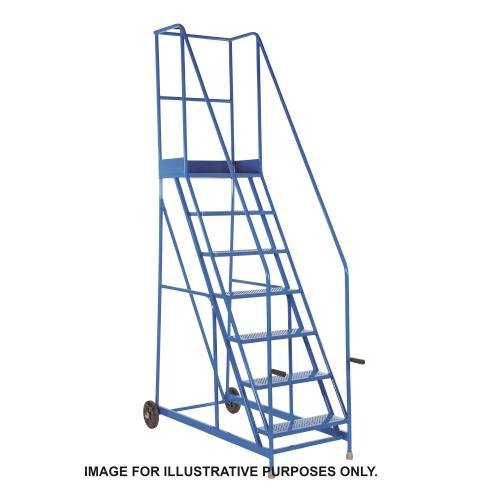 Climb-It Uk Picking Step  - 400mm Platform - 7 Tread - Blue