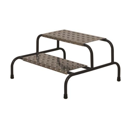 Climb-It Uk Wide Work Step -  200mm Platform - 2 Tread - Without Wheels