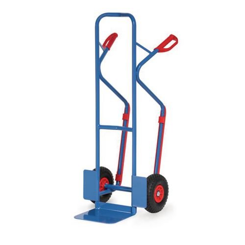 Tubular Steel Truck - Blade  D250mm X W320mm - Polyurethane Tyres