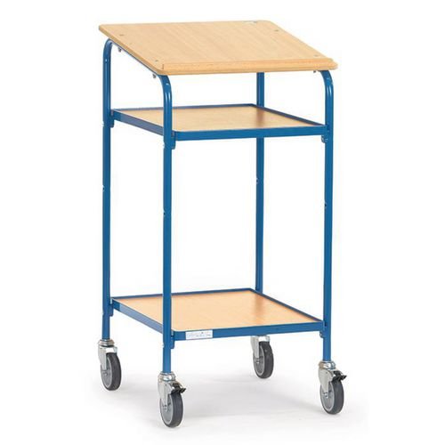 Rolling Desk With  Inclined Writing Surface