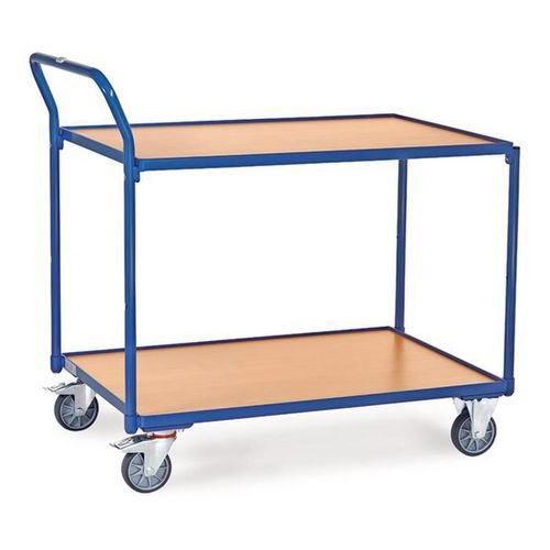 Table Top Cart - High Push  Bar - 2 Shelves - Platform Length 1000mm
