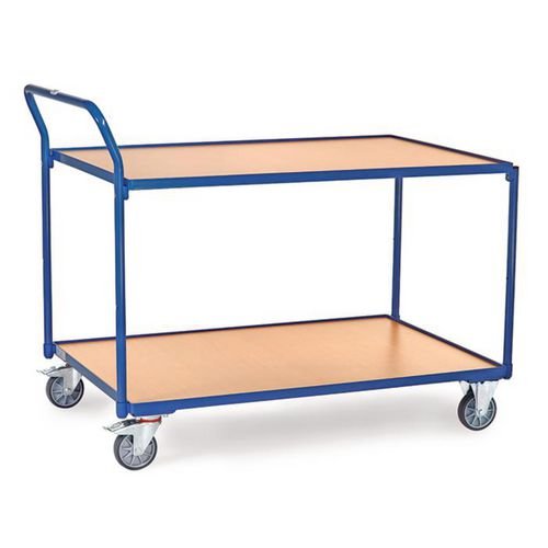 Table Top Cart - High Push  Bar - 2 Shelves - Platform Length 1200mm