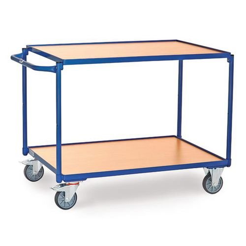 Table Top Cart - Horizontal Push  Bar - 2 Shelves - Platform Length 1000mm