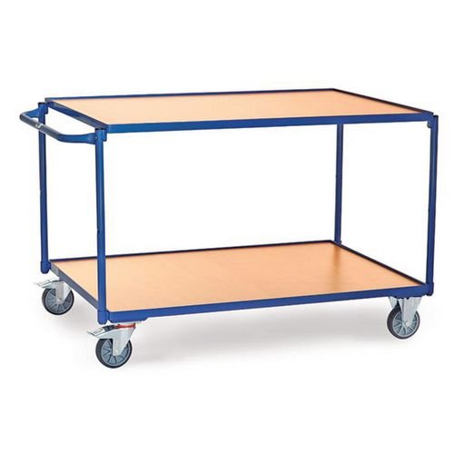Table Top Cart - Horizontal Push  Bar - 2 Shelves - Platform Length 1200mm