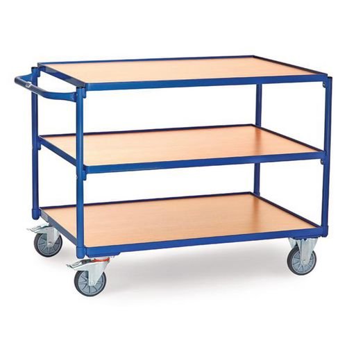 Table Top Cart - Horizontal Push  Bar - 3 Shelves - Platform Length 1000mm