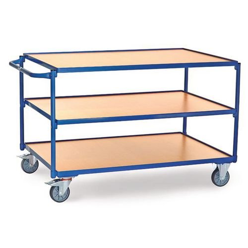 Table Top Cart - Horizontal Push  Bar - 3 Shelves - Platform Length 1200mm