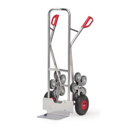 Aluminium Stairclimbing Sack Truck - Blade W X D: 320 X 250 - 5 Armed Wheel-Spiders