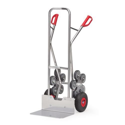 Aluminium Stair Climbing Sack Truck - Blade W X D: 480 X 300 - 5 Armed Wheel-Spiders
