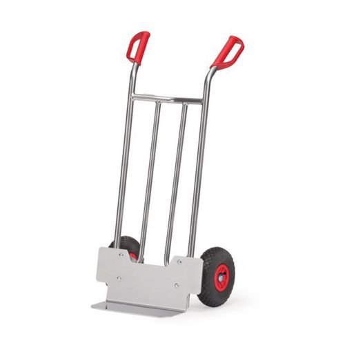 Aluminium Sack Truck  With Pneumatic Wheels - D500mm