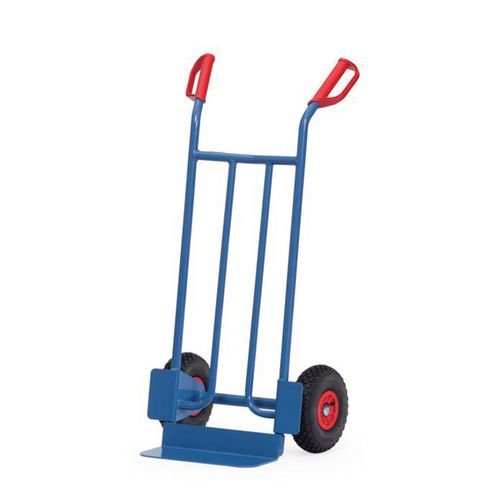 Tubular Steel Sack Truck - Pneumatic Tyres - Blade Depth: 150mm