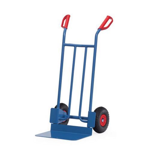 Tubular Steel Sack Truck - Polyurethane Tyres - Blade Depth: 300mm