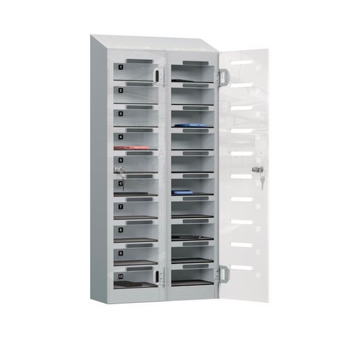 Phone Safe Plus 20  Tier, Cam Locks, Silver