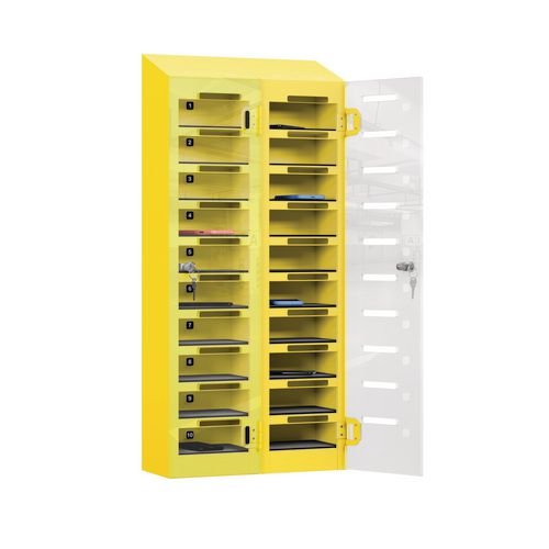 Phone Safe Plus 20  Tier, Cam Locks, Yellow