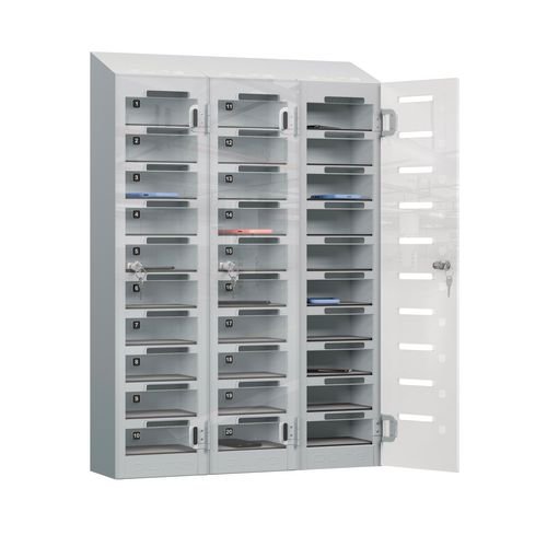 Phone Safe Plus 30  Tier, Cam Locks, Silver