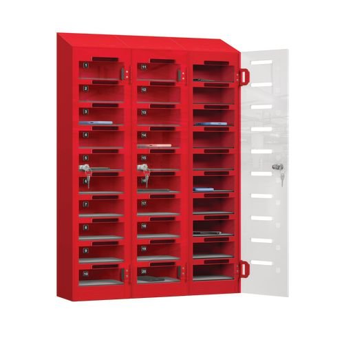 Phone Safe Plus  30 Tier, Cam Locks, Red