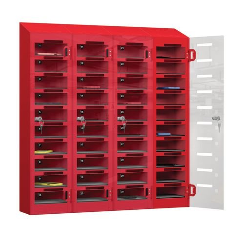 Phone Safe Plus  40 Tier, Cam Locks, Red