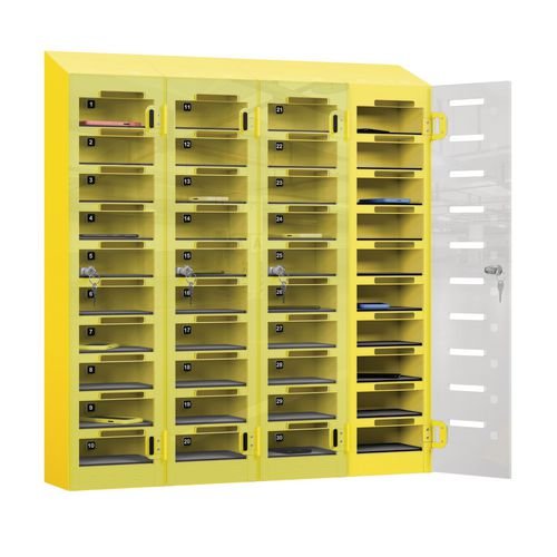 Phone Safe Plus 40  Tier, Cam Locks, Yellow