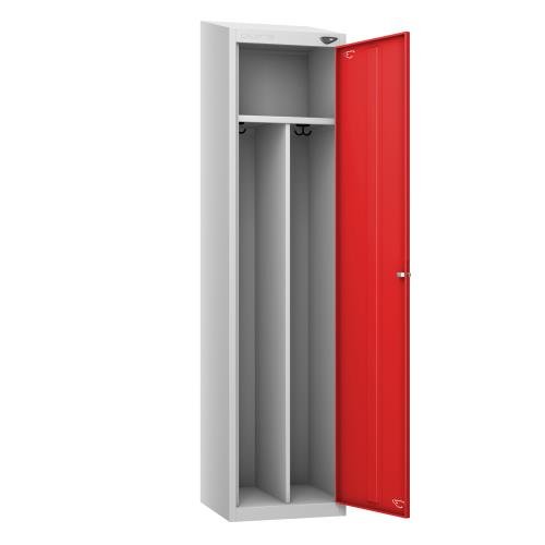 Clean & Dirty Locker,Red  Door, Cam Lock, Sloping Top