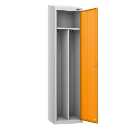 Clean & Dirty Locker,Orange  Door, Cam Lock, Sloping Top