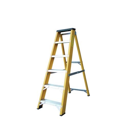 Heavy Duty En131-2 Professional  Glassfibre Swingback Step 6 Tread