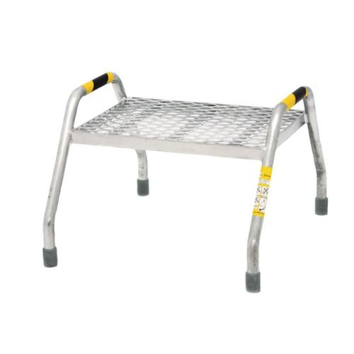 Sturdy Step-Up 1 Step  Mesh Tread, Galvanised Finish