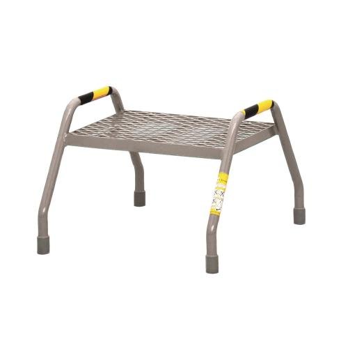 Sturdy Step-Up 1 Step Mesh Tread Grey Powder Coated Finish