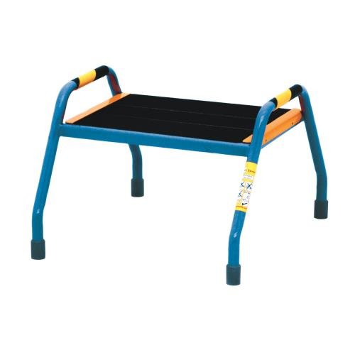 Sturdy Step-Up 1 Step Sure Grip Tread Blue Powder Coated Finish