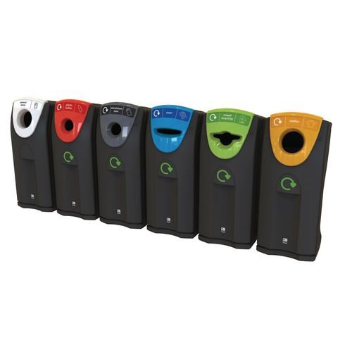 Envirobin Maxi 140L C/W  Open Aperture Finished In Aqua