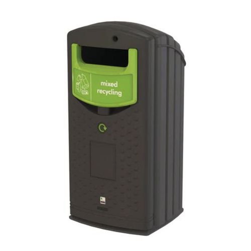 Envirobank 140 C/W Propeller Aperture  Finished In Green (To Be Used With Internal Wheelie Bin)