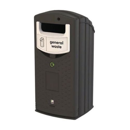 Envirobank 140 C/W Open Aperture Finished  In White (To Be Used With Internal Wheelie Bin)