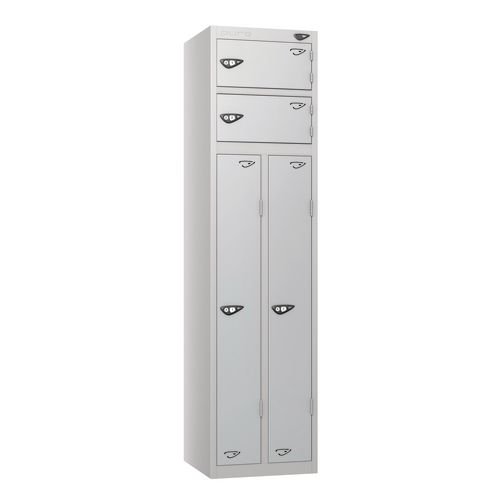 Two Person Locker 1800X450X450Flat  Silver/Silver