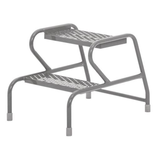 Stable Step-Up Static Two Step  Mesh Tread, Powder Coated Finish