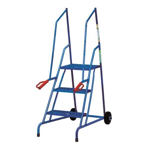 Dock Step 3 Step Mesh Tread, Powder Coated Finish