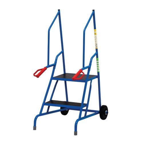 Dock Step 3 Step  Phenolic Non-Slip Tread, Powder Coated Finish