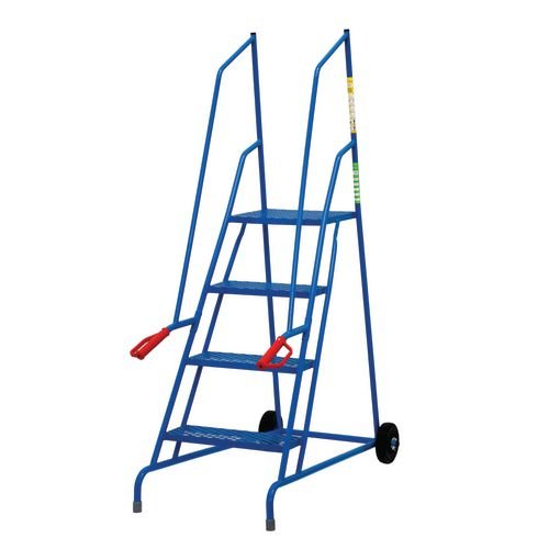 Dock Step 4 Step Mesh Tread, Powder Coated Finish