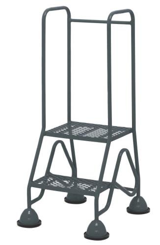 Multi-Glide Premium 2 Step  Expanded Steel Mesh Tread In Grey