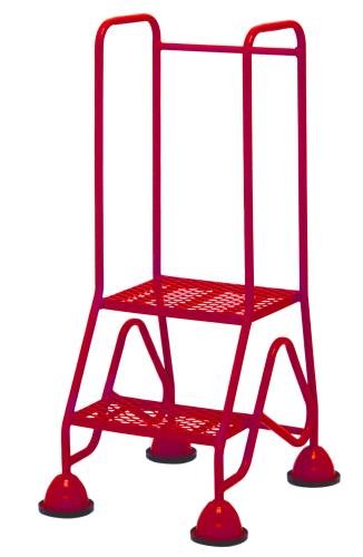 Multi-Glide Premium 2 Step  Expanded Steel Mesh Tread In Red