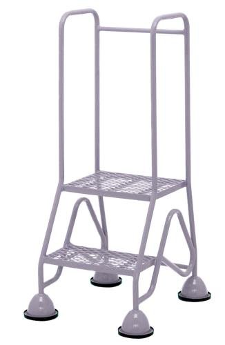 Multi-Glide Premium 2 Step  Expanded Steel Mesh Tread In Light Grey