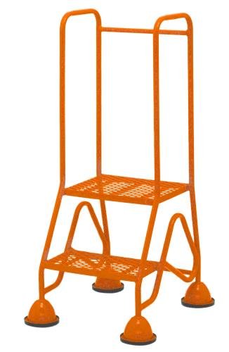 Multi-Glide Premium 2 Step  Expanded Steel Mesh Tread In Orange