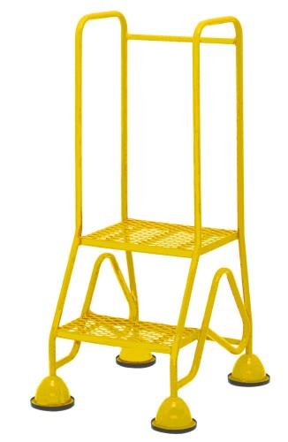 Multi-Glide Premium 2 Step  Expanded Steel Mesh Tread In Yellow