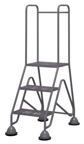 Multi-Glide Premium 3 Step  Expanded Steel Mesh Tread In Grey