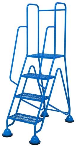 Multi-Glide Premium 4 Step  Expanded Steel Mesh Tread In Blue