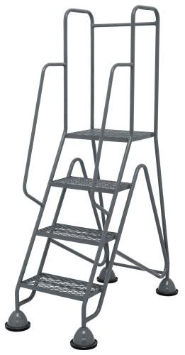 Multi-Glide Premium 4 Step  Expanded Steel Mesh Tread In Grey