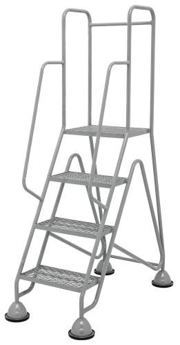 Multi-Glide Premium 4 Step  Expanded Steel Mesh Tread In Light Grey