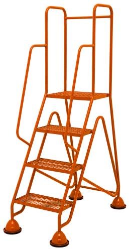 Multi-Glide Premium 4 Step  Expanded Steel Mesh Tread In Orange