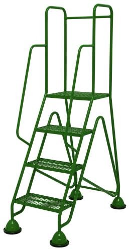 Multi-Glide Premium 4 Step  Expanded Steel Mesh Tread In Green