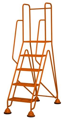 Multi-Glide Premium 5 Step  Expanded Steel Mesh Tread In Orange