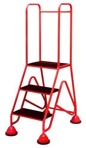 Multi-Glide Premium 3 Step  Non-Slip Injection Moulded Tread, Red