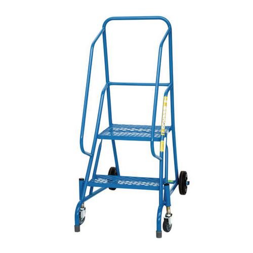 Narrow Aisle 4 Step  Mesh Tread, Powder Coated Finish