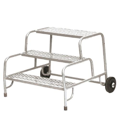 Buttress Step-Up 3 Step  Mesh Tread, Galvanised Finish
